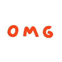 Oh My God Wow Sticker by katxdesign