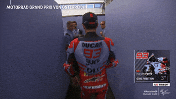 Scared Watch Out GIF by MotoGP™