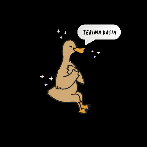 BebekBKB giphygifmaker giphyattribution duck thankyou GIF