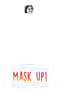 Mask Up Sticker by BORN ON INSTAGRAM