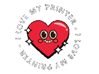 Ilovemyprinter Sticker by Ideal Printing