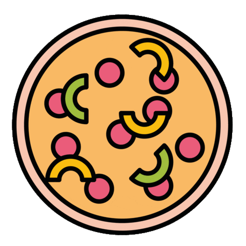 Pizza Spinning Sticker