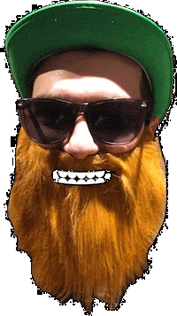 instagram beard Sticker by HowMuchDublin