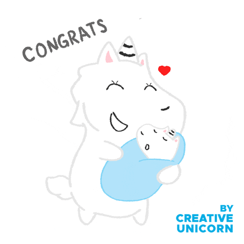 Baby Congrats GIF by Creative Unicorn