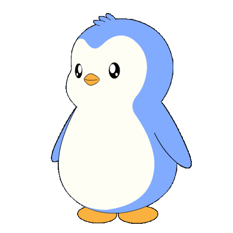 Showing That Way Sticker by Pudgy Penguins