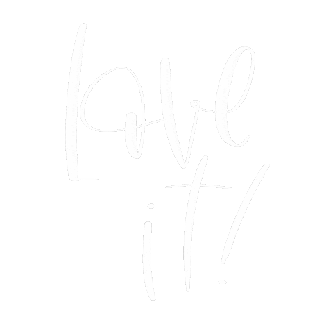 Love It Calligraphy Sticker