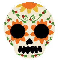 Day Of The Dead Halloween Sticker