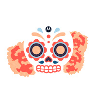 Pan De Muerto Mexico Sticker by Motorola México