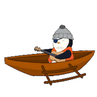 Chill Jamming Sticker by Pudgy Penguins