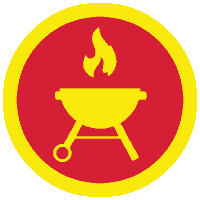BCBInternational fire cooking dragon flame Sticker