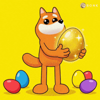 Holding Golden Egg GIF by BONK