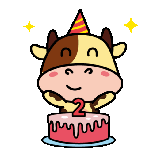 Happy Party Sticker by NMooMoo