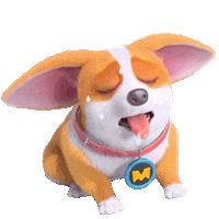 mocoaifay animation dog cartoon corgi Sticker