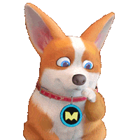 mocoaifay animation dog cartoon corgi Sticker