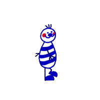 Fun Walking Sticker