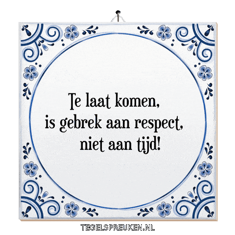 Respect Nl Sticker by Tegelspreuken.nl