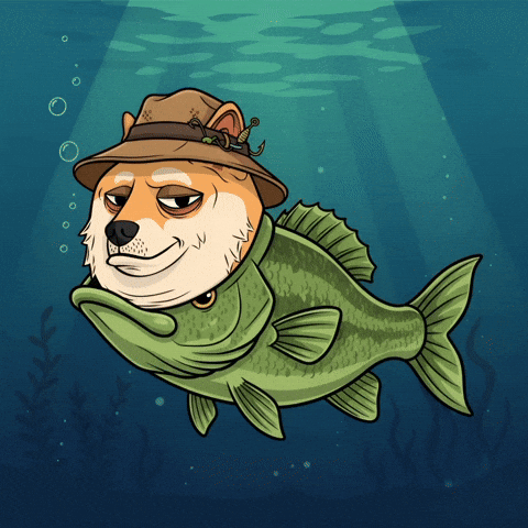 Shiba Inu Swimming GIF by Doge Pound