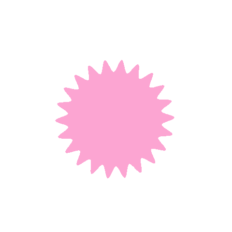 Pink Sun Sticker