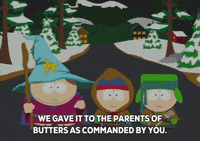 eric cartman snow GIF by South Park 