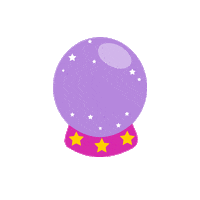 crystal ball lol Sticker by Kim Campbell