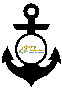 sonnigeaussichten ship cruise anker kreuzfahrt Sticker