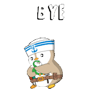 Bye Bye Goodbye Sticker by Pudgy Penguins
