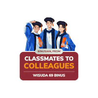 Wisuda Binusian Sticker by gabung_binus