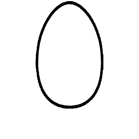 Egg Sticker by Quabble