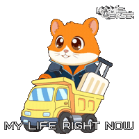 Struggling Bad Day Sticker by Hamieverse