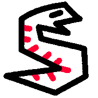 Doodle Slither Sticker by Volt – Burn More Brightly