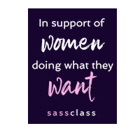 Women Support Sticker by SassClass