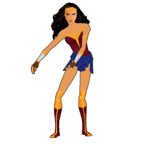 Wonder Woman Dance Sticker