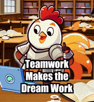 Teamwork Makes The Dream Work Library GIF by Zorooster