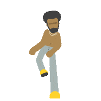 Donald Glover Dancing Sticker by Rob Diaz