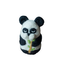 marielaanahi panda tierno bamboo osito Sticker