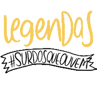 Acessibilidade Surdos Sticker by #SurdosQueOuvem