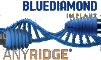 Dental Implant Bluediamond Sticker by MegaGen Implant