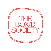 theboxdsociety boxed party box boxd boxed society Sticker