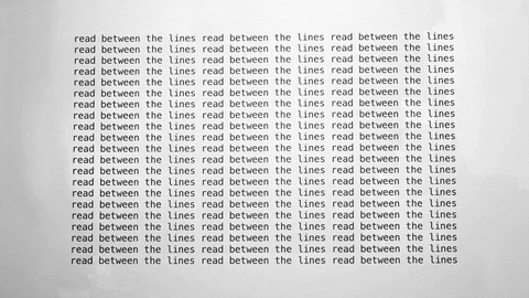 read between the lines GIF by A. L. Crego