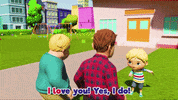 Friends Love GIF by moonbug