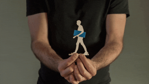 Stop Motion Walking GIF by Rogier Wieland Studio