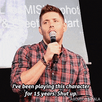 aborddelimpala shut up dean winchester jensen ackles aborddelimpala GIF