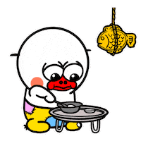 Beggar Eat Sticker by kwaesam
