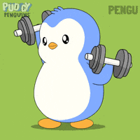 Workout Working Out GIF by Pudgy Penguins