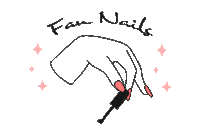 Fan Nails Sticker by coffeetowncentrorio