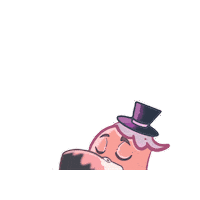 Flamingo Edgar Sticker by Nefiks