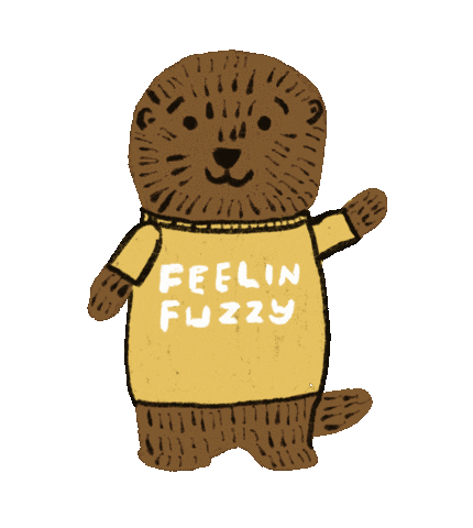 Otter Feels Sticker by FUZZYTOWN