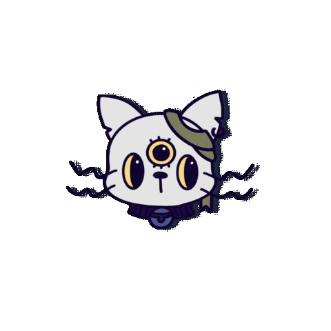 GUANKS giphygifmaker cat trizzy futurefun2030 Sticker