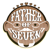 fatherofseven logo brand hotsauce fatherofseven Sticker