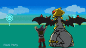 FioriParty pokemon go fireworks buddy GIF